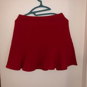 Red skirt